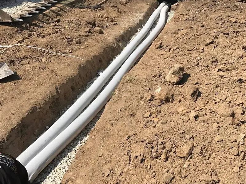 French drain and yard drainage installation near St. James, MO
